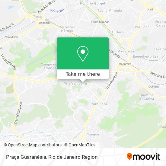 Mapa Praça Guaranésia