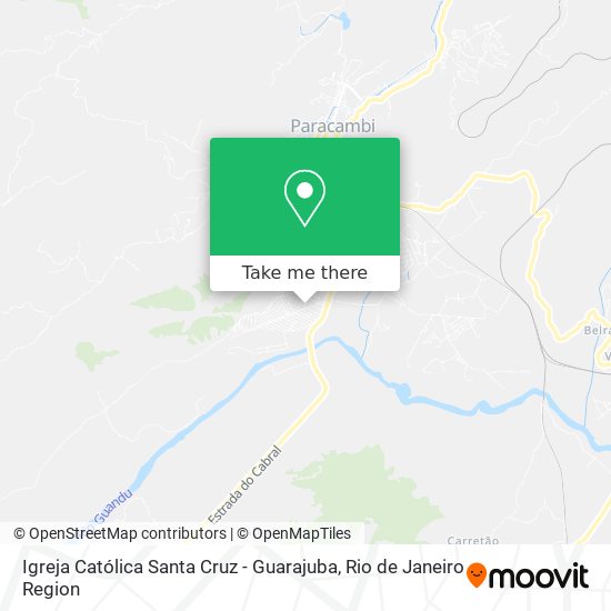 Mapa Igreja Católica Santa Cruz - Guarajuba