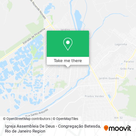 Mapa Igreja Assembleia De Deus - Congregação Betesda