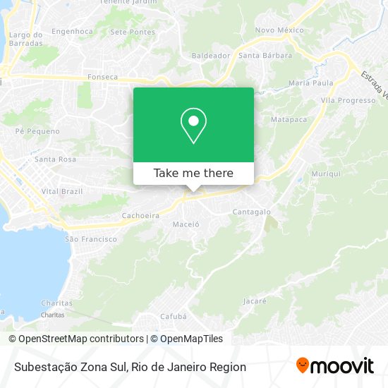 Subestação Zona Sul map