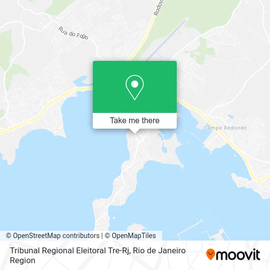 Tribunal Regional Eleitoral Tre-Rj map