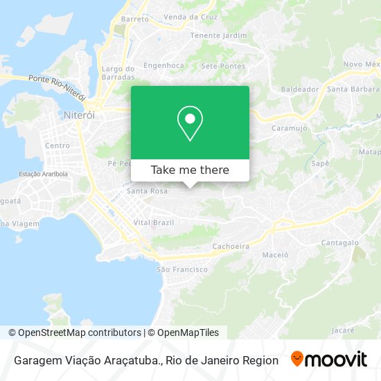 Garagem Viação Araçatuba. map