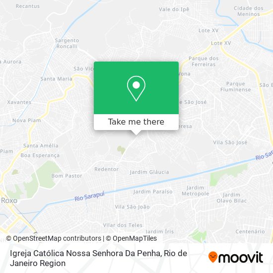 Mapa Igreja Católica Nossa Senhora Da Penha