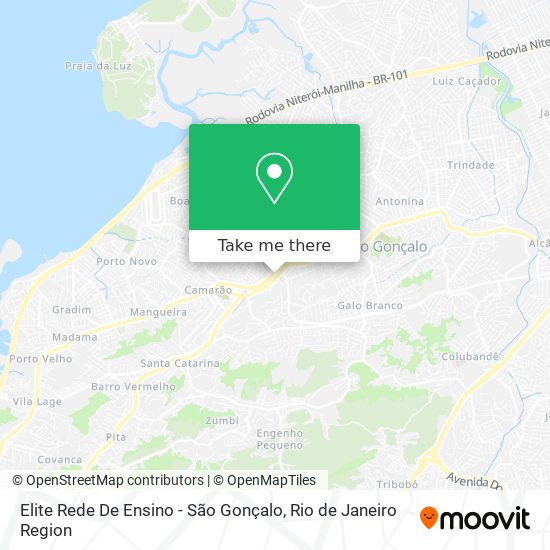 Elite Rede De Ensino - São Gonçalo map