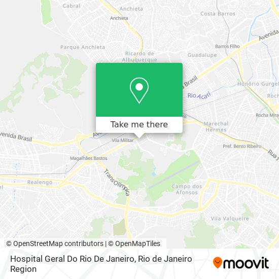 Mapa Hospital Geral Do Rio De Janeiro