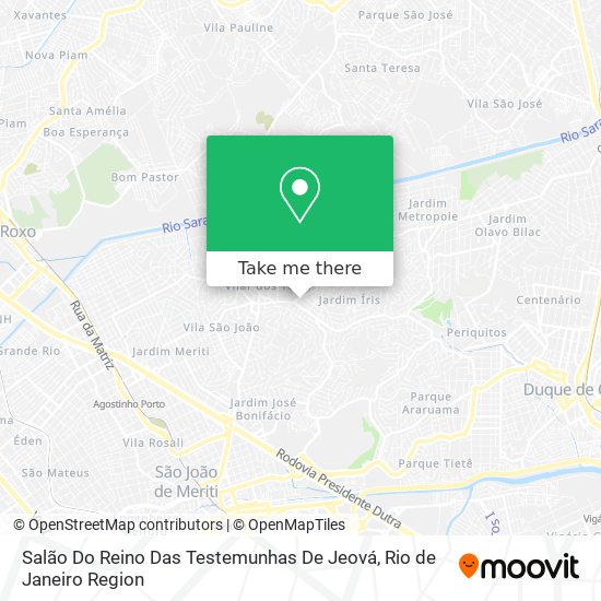 Salão Do Reino Das Testemunhas De Jeová map