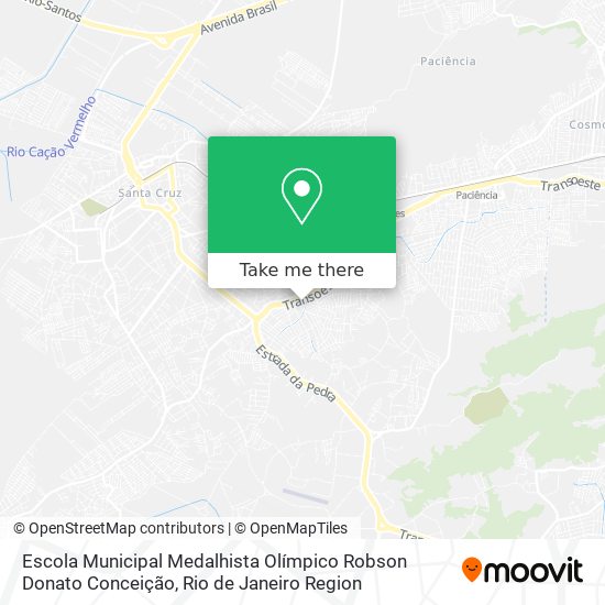 Mapa Escola Municipal Medalhista Olímpico Robson Donato Conceição