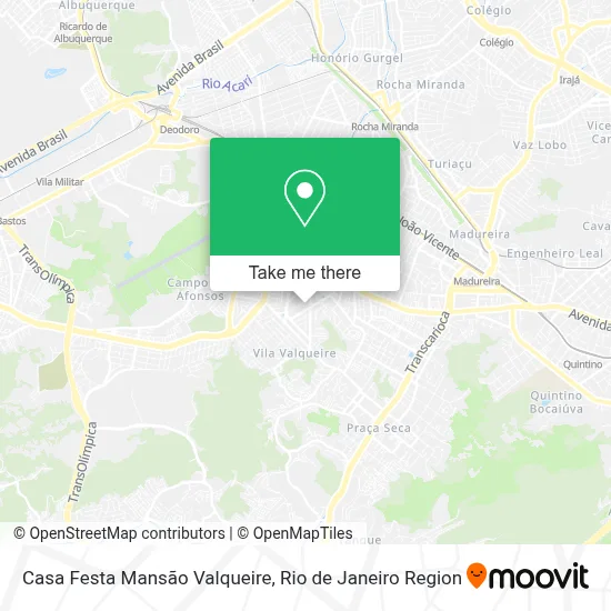 Casa Festa Mansão Valqueire map