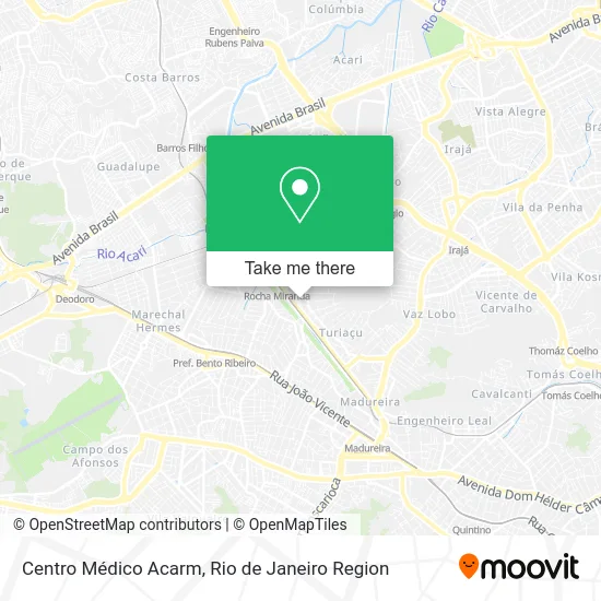 Centro Médico Acarm map