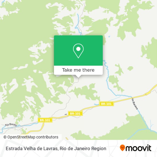 Estrada Velha de Lavras map