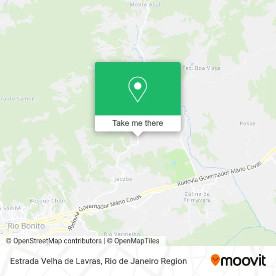 Estrada Velha de Lavras map