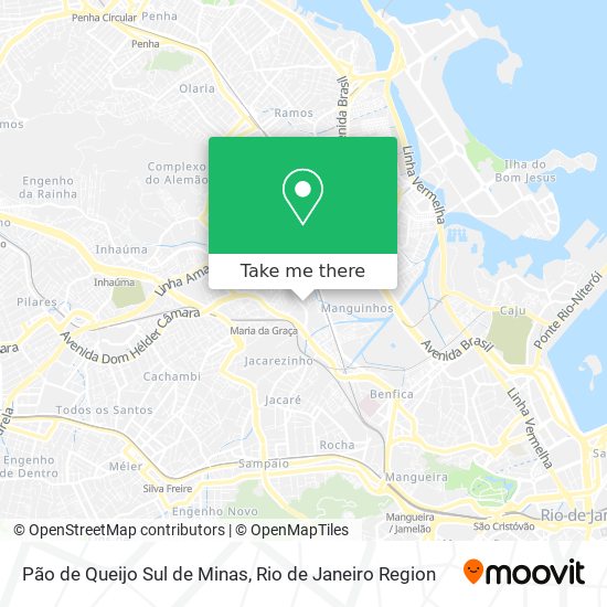 Pão de Queijo Sul de Minas map