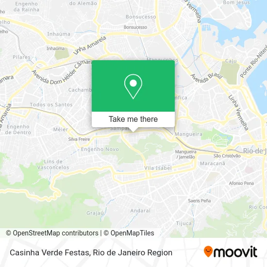 Casinha Verde Festas map