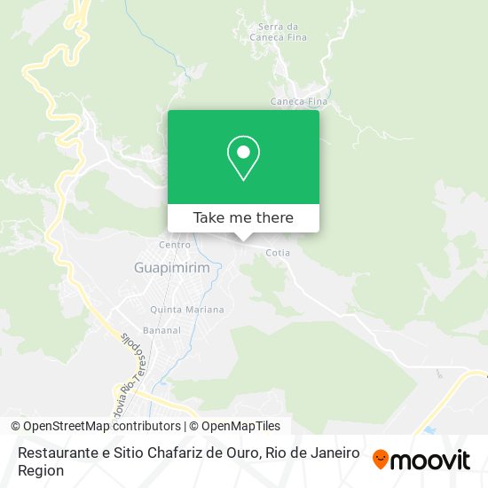 Restaurante e Sitio Chafariz de Ouro map
