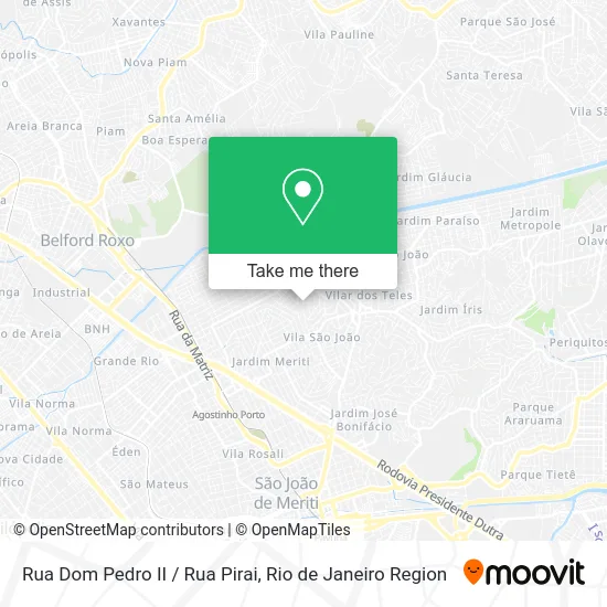 Rua Dom Pedro II / Rua Pirai map