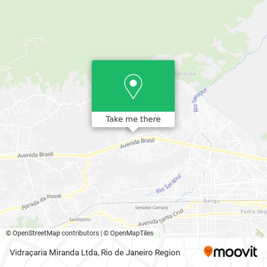 Mapa Vidraçaria Miranda Ltda