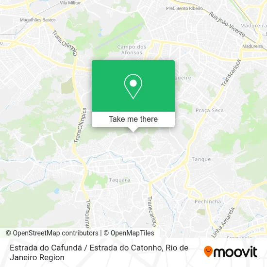 Estrada do Cafundá / Estrada do Catonho map