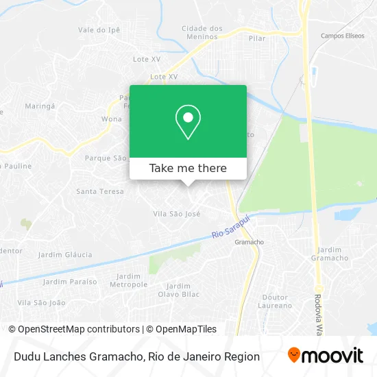 Dudu Lanches Gramacho map