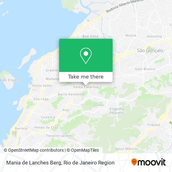 Mania de Lanches Berg map