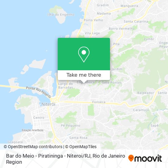 Bar do Meio - Piratininga - Niteroi / RJ map