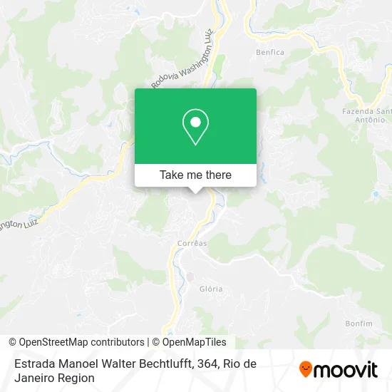 Estrada Manoel Walter Bechtlufft, 364 map