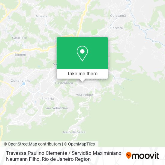 Travessa Paulino Clemente / Servidão Maximiniano Neumann Filho map