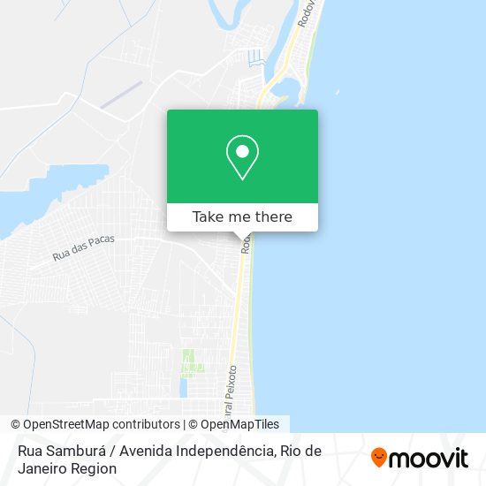 Mapa Rua Samburá / Avenida Independência