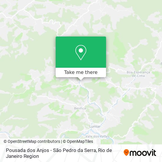 Mapa Pousada dos Anjos - São Pedro da Serra