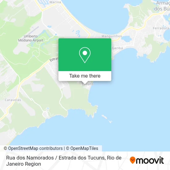 Rua dos Namorados / Estrada dos Tucuns map