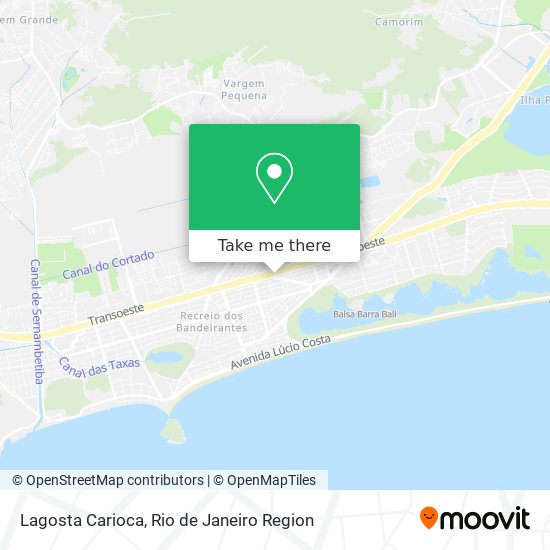 Lagosta Carioca map