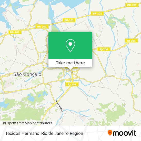 Tecidos Hermano map