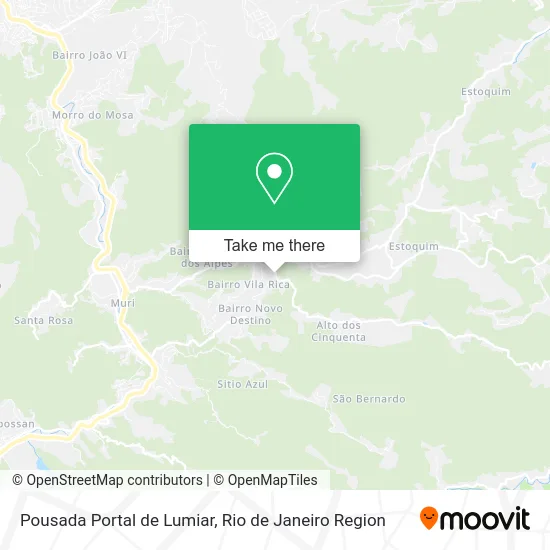 Pousada Portal de Lumiar map