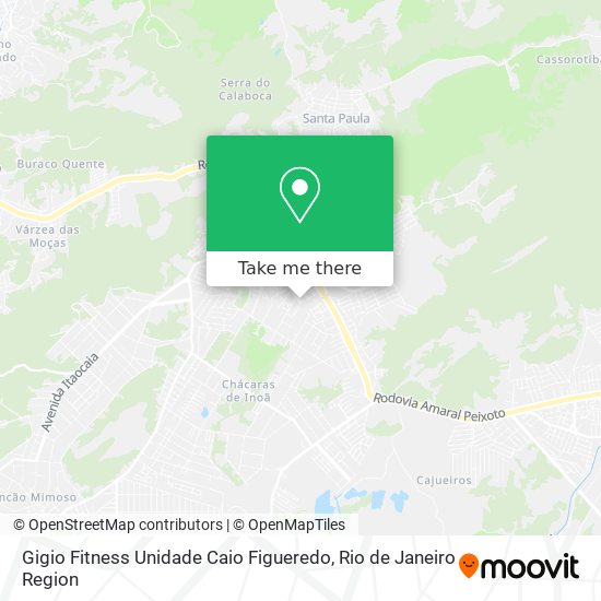 Mapa Gigio Fitness Unidade Caio Figueredo