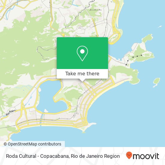 Roda Cultural - Copacabana map