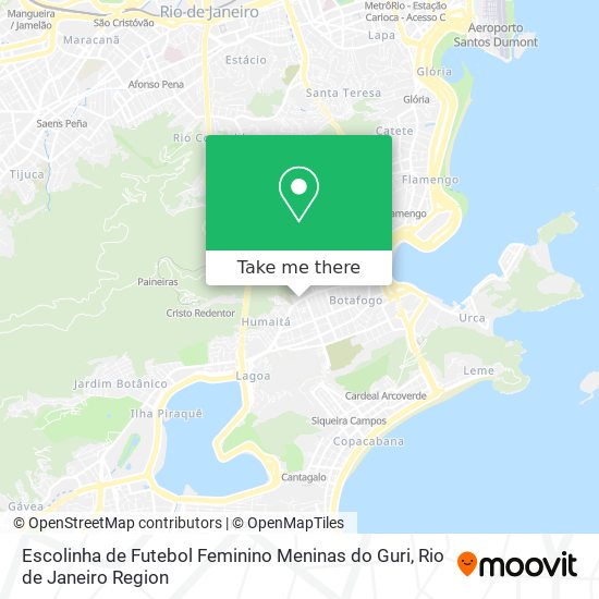 Escolinha de Futebol Feminino Meninas do Guri map