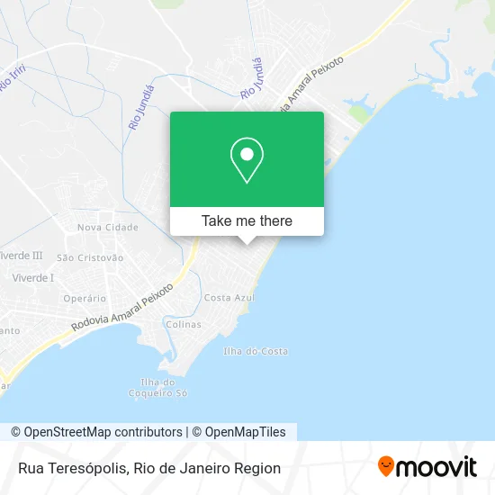Rua Teresópolis map