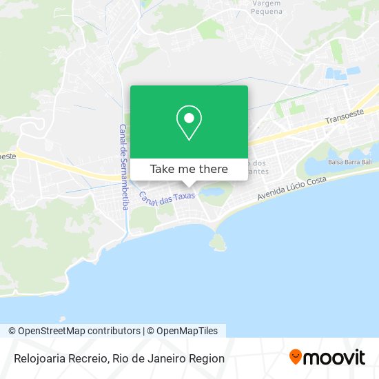 Relojoaria Recreio map