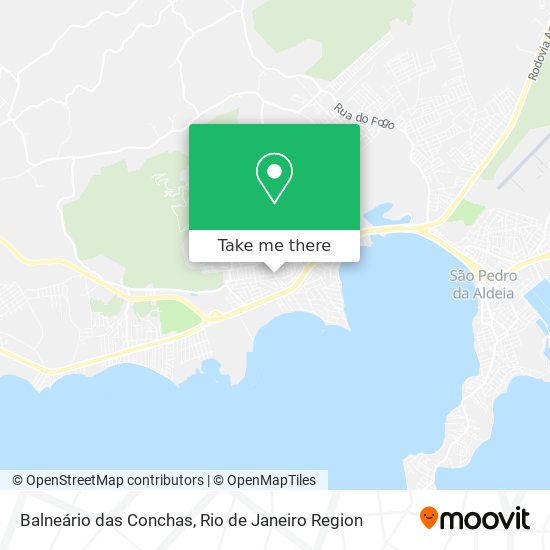 Balneário das Conchas map