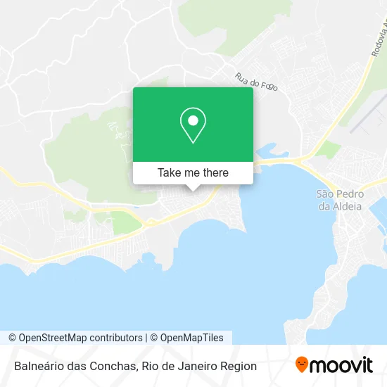 Balneário das Conchas map