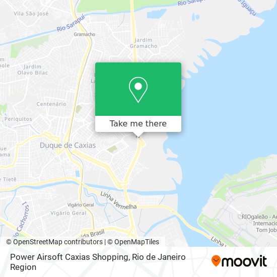 Power Airsoft Caxias Shopping map