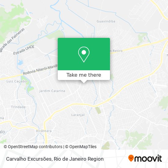 Carvalho Excursões map