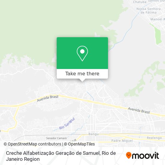 Creche Alfabetização Geração de Samuel map