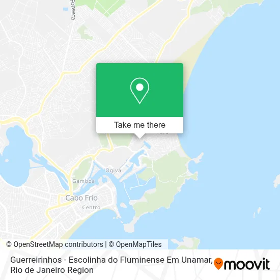Guerreirinhos - Escolinha do Fluminense Em Unamar map