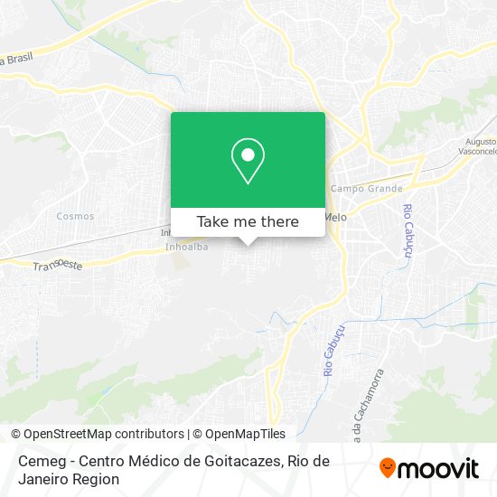 Mapa Cemeg - Centro Médico de Goitacazes