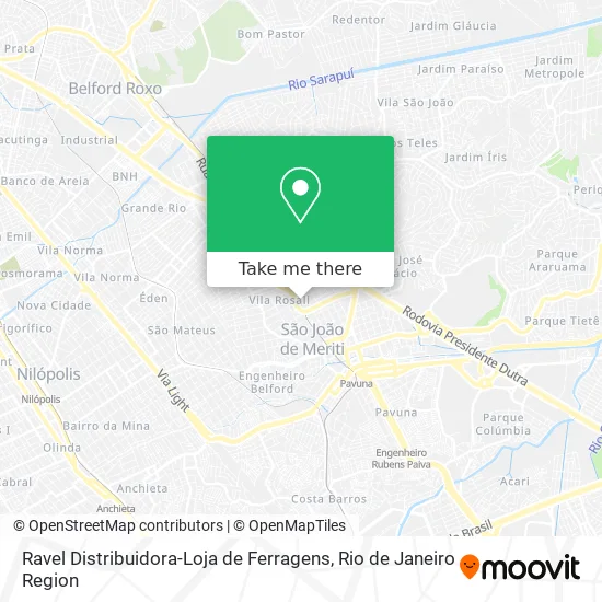 Ravel Distribuidora-Loja de Ferragens map