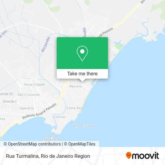 Rua Turmalina map