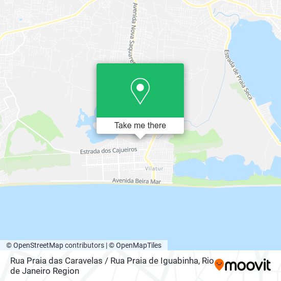 Mapa Rua Praia das Caravelas / Rua Praia de Iguabinha