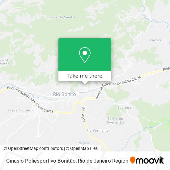 Ginasio Poliesportivo Bonitão map