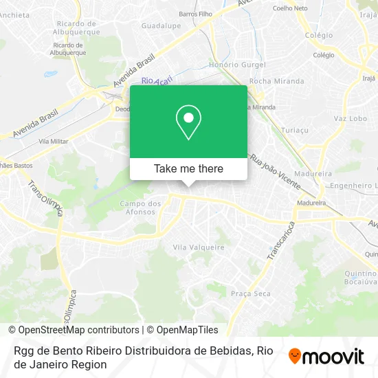Rgg de Bento Ribeiro Distribuidora de Bebidas map