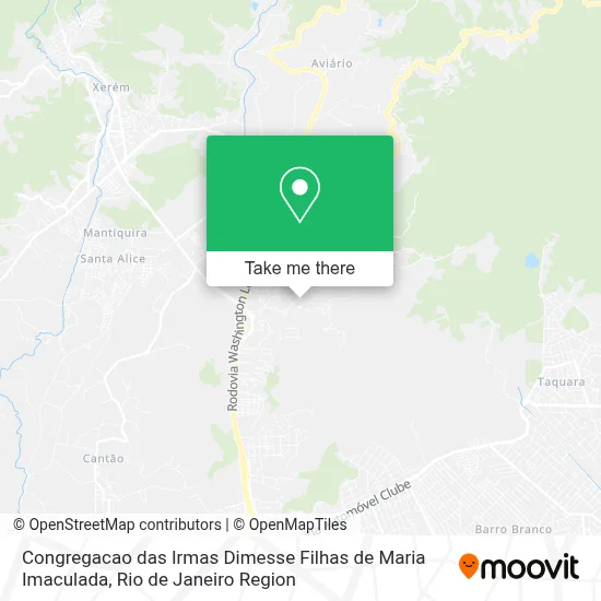 Congregacao das Irmas Dimesse Filhas de Maria Imaculada map